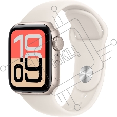 Смарт-часы Apple Watch SE 3 2025 A3324 40мм OLED корп.сияющая звезда Sport Band рем.сияющая звезда разм.брасл.:130-180мм (MEH34LW/A)