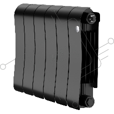 Радиатор биметаллический Royal Thermo Infinity 300 Noir Sable - 6 секц.