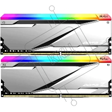 Оперативная память NETAC Z, DDR5, 32Gb (2x16 Gb), 6800 MHz, CL34, DIMM, ECC, радиатор, RGb, серебристый