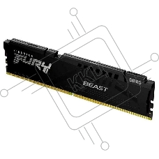 Оперативная память Kingston Fury Beast, DDR5, 16GB (1x16GB), 6400MHz, CL32, радиатор, чёрный