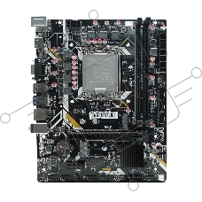 Материнская плата CBR H610M Chipset H610, Socket 1700, 2*DDR4, mATX, VGA+HDMI, 1*PCIEx16,2*PCIEx1,1*M.2(PCIe NVMe Gen3 x4 ), 3*SATA3, 2*USB2.0 + 2*USB3.0, LAN 1Gb