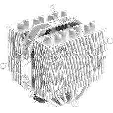 Кулер для процессора ID-COOLING SE-207 XT SLIM белый 120мм алюминий+медь 1800rpm 35.2db 4-pin 220W 135мм