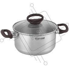 Кастрюля Rondell Tierno RDS-1592, 2.8 л, 20 см, с крышкой, стальной