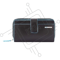 Кошелек женский Piquadro Blue Square PD1354B2R/N черный натур.кожа
