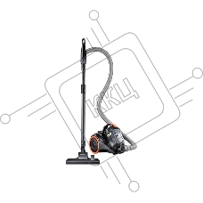 Пылесос Samsung VC15K4136VL/EV черный/оранжевый, 390/1500 Вт, уборка сухая, пылесборник контейнер 1.3 л