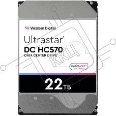 Жесткий диск HDD Western Digital Server  Ultrastar DC HC570 WUH722222ALE6L4  22TB 7200rpm SATA-III 512Mb 3.5