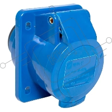 Розетка стационарная внутренняя EKF 413 ps-413-16-220 16А 220В 2P+РЕ IP44