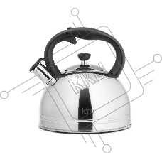 Чайник для плиты металлический LARA LR00-64, (матовый) 4 л, автоподъем крышки, индукционное капсулированное дно, нейлон. ручка