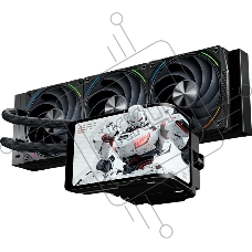 Водяное охлаждение для процессора Thermalright Wonder Vision 360 Turbo (360мм, LED, Black, ARGB/Fans: 3x120мм, 120.38CFM, 44.7dBA, 3000RPM/Pump height 107мм, 6400RPM, Rad thickness 27мм/S: 1700, 1200, 1851, 115X, 2011, 2066, AM5, AM4)