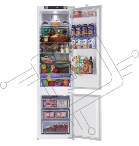 Встраиваемый холодильник Beko Diffusion BCNA306E2S двухкамерный белый