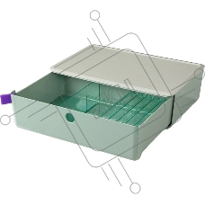 Короб для хранения Deli XDM31green 1 выдвижной ящик 250x220x125мм зеленый пластик