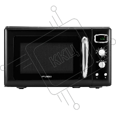 Микроволновая печь Hyundai HYM-D3040 черный, 23 л, 800 Вт, переключатели - кнопки, поворотный механизм