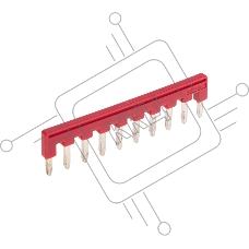 Перемычка для клемм REXANT СМК 222-421D 10PIN