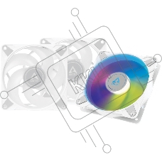 Комплект вентиляторов для корпуса Arctic P12 PWM PST A-RGB (3 шт.) белый, 120 мм, 2000 об/мин, 22.5 дБ, 4 pin