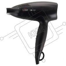 Фен GA.MA GH0201 EOLIC MINI CX черный, 1600 Вт, компактный, ионизация