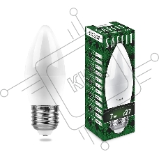Лампа светодиодная Saffit SBC3707 7 вт E27 белый матовая свеча