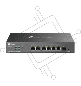 VPN-маршрутизатор TP-Link ER707-M2 Omada с мультигигабитными портами,1 x RJ45 WAN 2,5 Гбит/с, 1 x RJ45 WAN/LAN 2,5 Гбит/с, 1 x SFP WAN/LAN, 4 гиг. порта RJ45 WAN/LAN, 1 порт USB 2.0