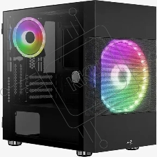 Компьютерный корпус Aerocool / Formula Atomic V1 без БП, mATX, боковое окно (закаленное стекло), черный