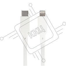 Кабель QUMO, MFI С94, Type-C на MFI Apple 8 pin, силиконовый, 1м, 2,22A, 9V, 20W, PD (белый)