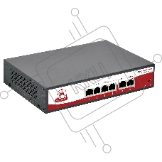 Коммутатор SarmaTT SR-PS0420FBL, 4×100 Мбит/с PoE+ + 2×100 Мбит/с Uplink, неуправляемый