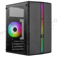 Компьютерный корпус MiniTower Aerocool / Formula EVO Mini-G-BK-v1 (mATX, USB3x1, USB2x2, 120mm RGB fan, без БП) (4711099472352)