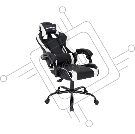 Офисное кресло Chairman CH41 экокожа, черно-белый (7145957)