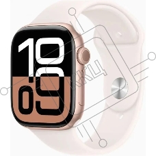 Смарт-часы Apple Watch S10 46mm  Aluminium Case/LB SB S/M  A2999 195949572456 розовое золото