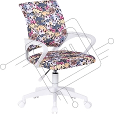 Кресло компьютерное детское Defender Fiesta принт Коты, ткань,класс1 Кресло компьютерное детское Defender Fiesta принт Коты, ткань,класс1