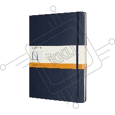 Блокнот Moleskine CLASSIC QP090B20 XLarge 190х250мм, 192 страниц, линейка, твердая обложка, синий