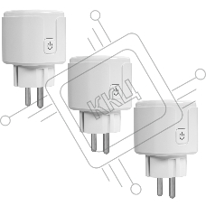 Комплект три умные съемные розетки HOMMYN 3RKNZ02