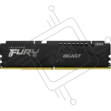 Оперативная память Kingston FURY Beast Black KF552C40BBK2-32, DDR5, 32GB, 5200 MHz, CL40, с радиатором, черный