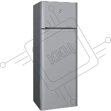 Холодильник Indesit TIA 16 G серый/черный двухкамерный 245/51л морозилка сверху, ручная разморозка
