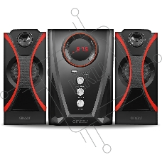Мультимедийная акустическая система GINZZU GM-407 2.1 с Bluetooth. Выходная мощность (RMS) 40 Вт. Диапазон воспроизводимых частот: 40Гц - 20КГц. Bluetooth: V2.1. Встроенный аудио-плеер: SD-card, USB-flash до 32 ГБ. FM радио: 87.5МГц - 108.0МГц. Вход AUX: 