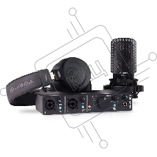 Аудиоинтерфейс USB Arturia MiniFuse Recording Pack Black [800202] комплект: MiniFuse 2, микрофона CM1 поп фильтром, наушников EF1 и XLR кабеля, черный
