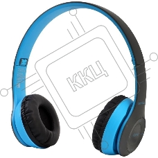 Наушники накладные с микрофоном беспроводные ELX-BTHP01-C06 FM MP3 коробка син. Ergolux 15357