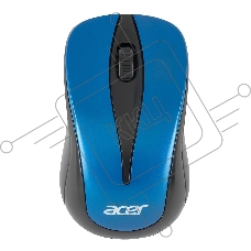 Мышь беспроводная Acer OMR132 синий/черный, 1000 dpi, радиоканал, USB, кнопки - 3