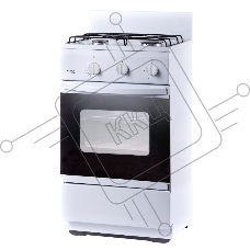 Плита газовая Лада Nova CG 32013 W белый, конфорок 2 газовых, духовка 30 л, 50 см x 85 см x 40 см