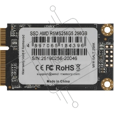 Накопитель SSD AMD Radeon 256Gb Client SSD mSATA 3D NAND Retail R5MS256G5