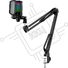 Игровой стрим микрофон Defender Impulse GMC 650 USB, RGB, стойка, провод 1.7 м_1