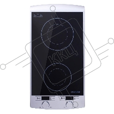 Плита настольная электрическая Hyundai HYC-0103 серебристый/черный стеклокерамика (настольная)