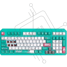 Клавиатура ASUS TUF Gaming K3 Gen II MIKU Edition проводная, USB Type-A, голубой