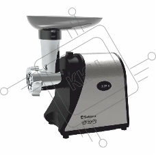 Мясорубка электрическая Sakura SA-6433 черный/нержавеющая сталь, 1800 Вт, 1.4 кг/мин, реверс, защита от перегрузки, насадки - 2