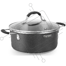 Кастрюля Rondell Stern RDS-019, 4.7л, 24см, с крышкой, серый