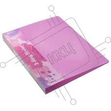 Папка на 2-х кольцах Бюрократ Pastel PAST0812/2RPINK A4 пластик 0.5мм кор.27мм торц.карм с бум. встав розовый