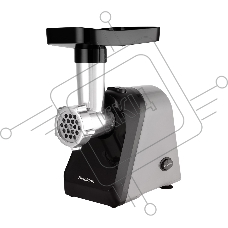 Мясорубка электрическая Blackton Bt MG1110 черный/серый, 1200Вт, производительность до 1.5 кг/мин / Количество скоростей: 1 / Функция реверса / DualProtect технология: защита от перегрузки и перегрева / Прорезиненные ножки / Материал корпуса: пластик / Ма