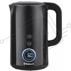 Чайник электрический Sakura SA-2185DBK Premium (1.7) дисплей, черный