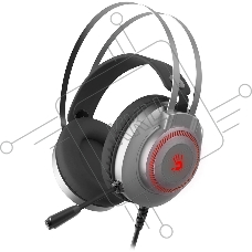 Гарнитура проводная с микрофоном A4Tech Bloody J200S серый 2м мониторные USB оголовье (J200S)