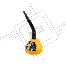 Воронка пластиковая Denzel 160 мм с металлическим ситом и гибким наконечником