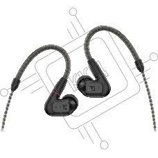Проводные наушники Sennheiser IE 200 черный, внутриканальные, Jack 3.5 мм