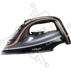 Утюг Vitek VT-IRN1205 черный/оранжевый, 3400 Вт, 23 г/мин, 150 г, 450 мл